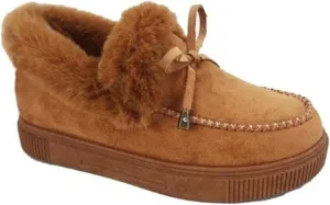 Ladmiple Winter Boots For Women Fashion Snow Boots Warm Ankle Booties Slip On Outdoor Fur Lined Comfortable Loafers Shoes