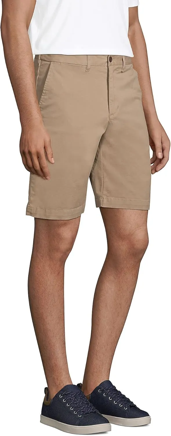 Lands' End Men's Big 9 Inch Comfort Waist Comfort First Knockabout Chino Shorts