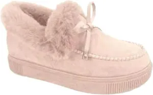 Lausiuoe Boots For Women Ankle Booties Winter Slip On Comfortable Snow Fuzzy Boots Fashion Casual Walking Shoes Loafers