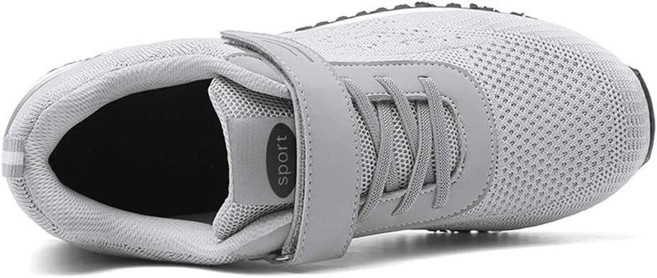 LEADER SHOW Men's Casual Elderly Safety Walking Shoes Light Weight Strap Comfort Sneakers