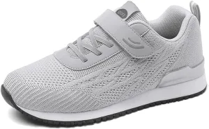 LEADER SHOW Men's Casual Elderly Safety Walking Shoes Light Weight Strap Comfort Sneakers