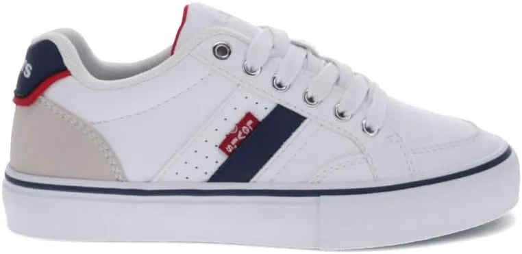 Levi's Kids Avery Synthetic Leather Casual Lace Up Sneaker Shoe