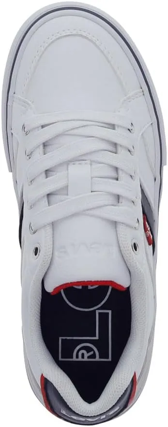 Levi's Kids Avery Synthetic Leather Casual Lace Up Sneaker Shoe