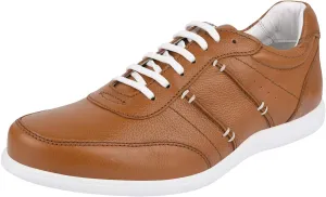 LIBERTYZENO Mens Genuine Leather Adults Cushioned Casual Lace Up Shoes for Prom Graduation