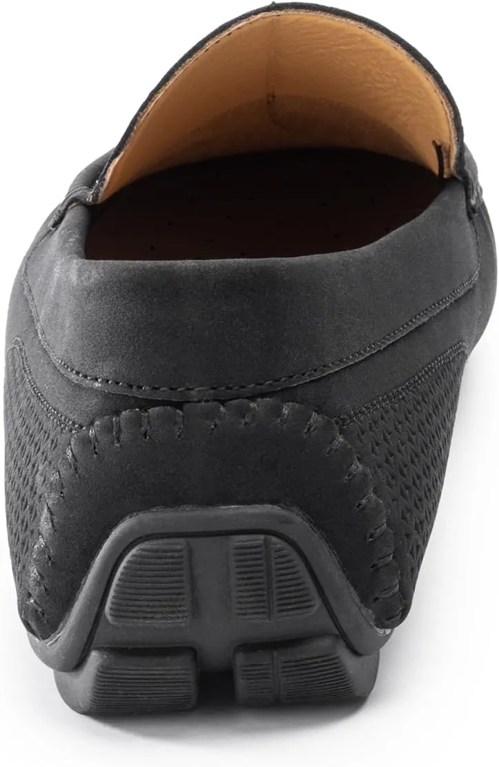 Loafers for Men Casual Slip On Shoes, Mens Driving Loafers Suede, Full Rubber Outsole, Moccasin Toe