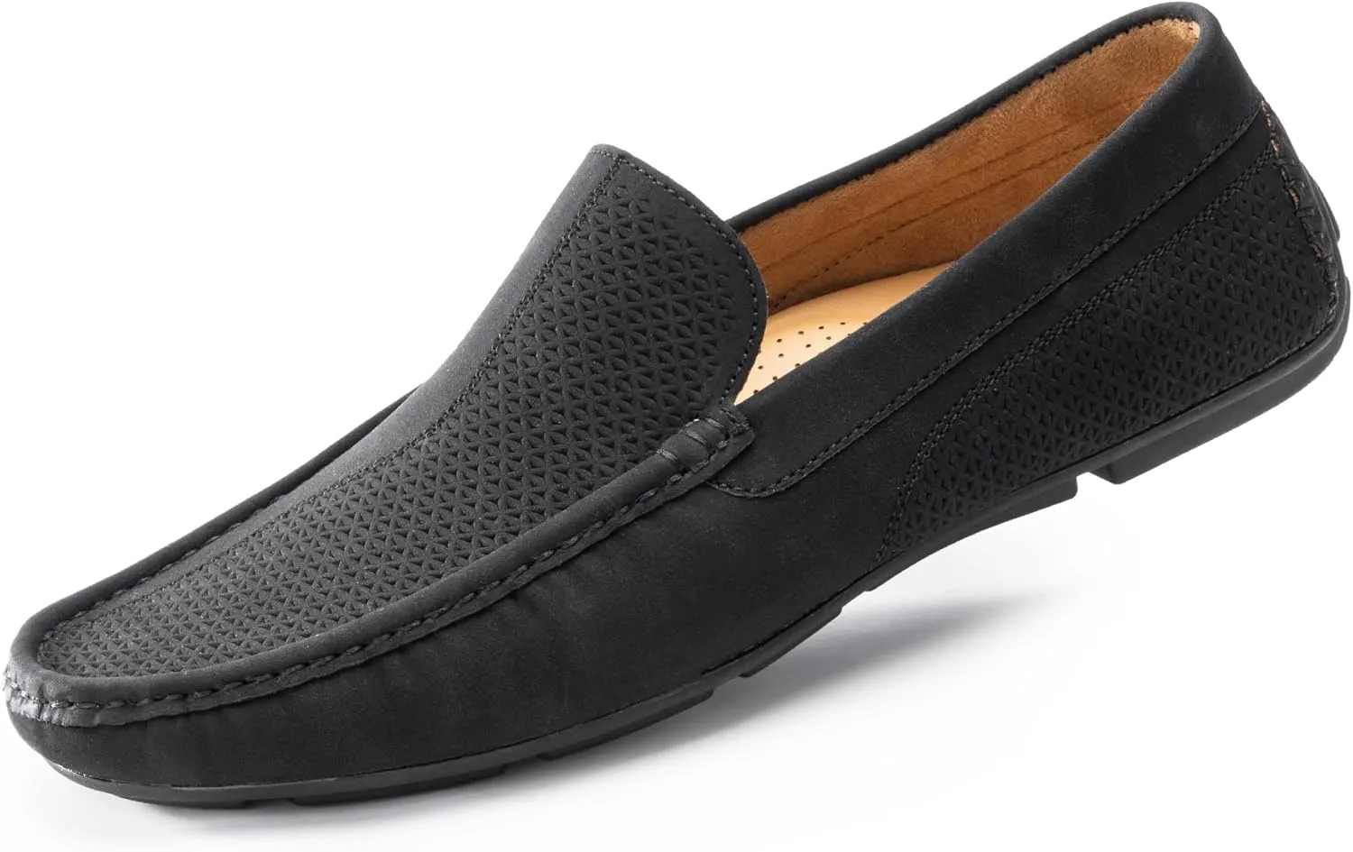 Loafers for Men Casual Slip On Shoes, Mens Driving Loafers Suede, Full Rubber Outsole, Moccasin Toe