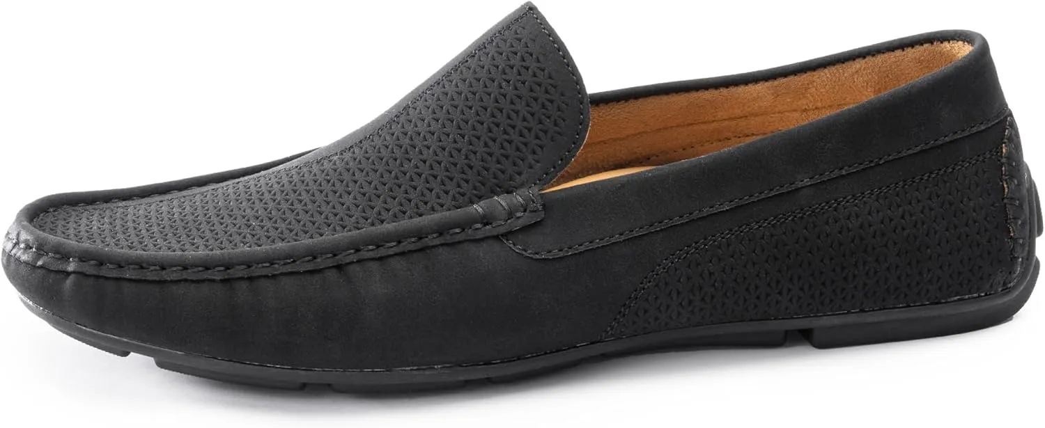 Loafers for Men Casual Slip On Shoes, Mens Driving Loafers Suede, Full Rubber Outsole, Moccasin Toe
