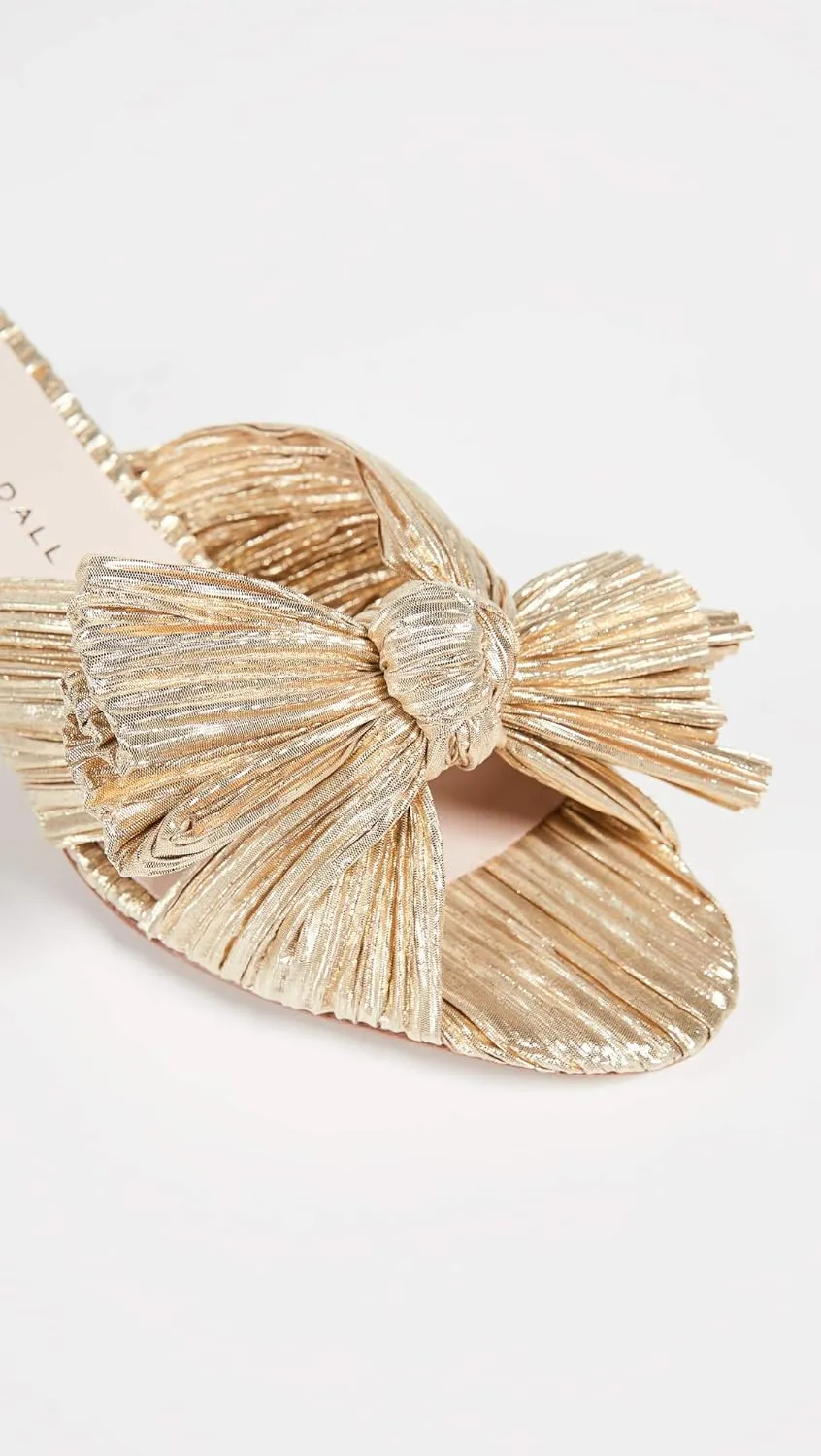 Loeffler Randall Women's Emilia Pleated Bow Sandals
