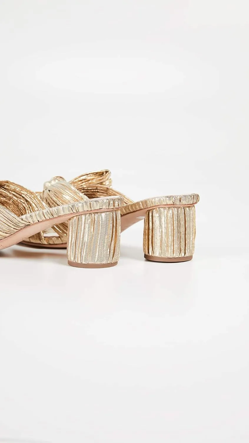 Loeffler Randall Women's Emilia Pleated Bow Sandals