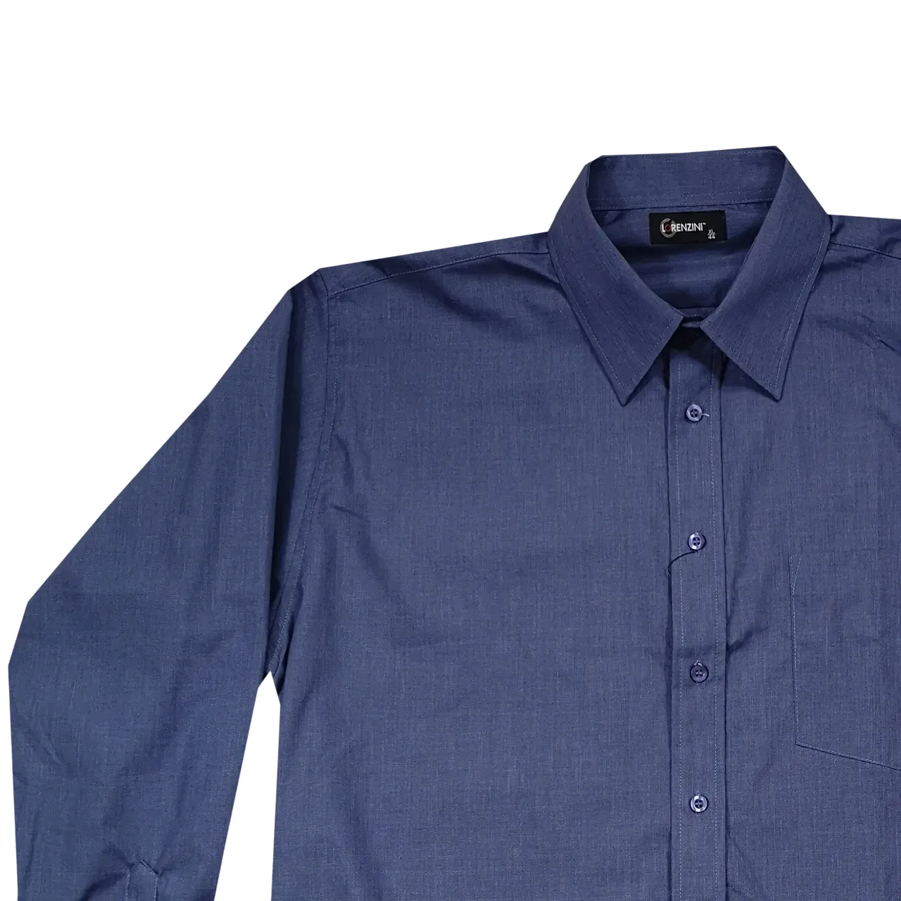Lorenzini LS Dusty Navy Blue Shirt
