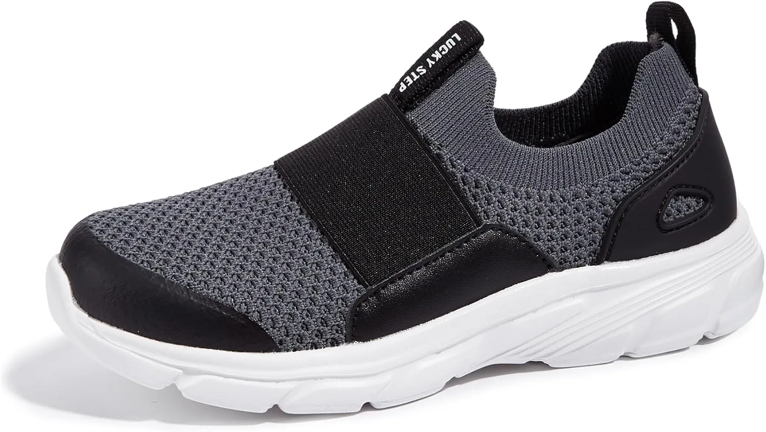 LUCKY STEP Little Kids Sneakers Breathable Mesh Walking Shoes Slip On Lightweight Athletic Trainers for Boys Girls