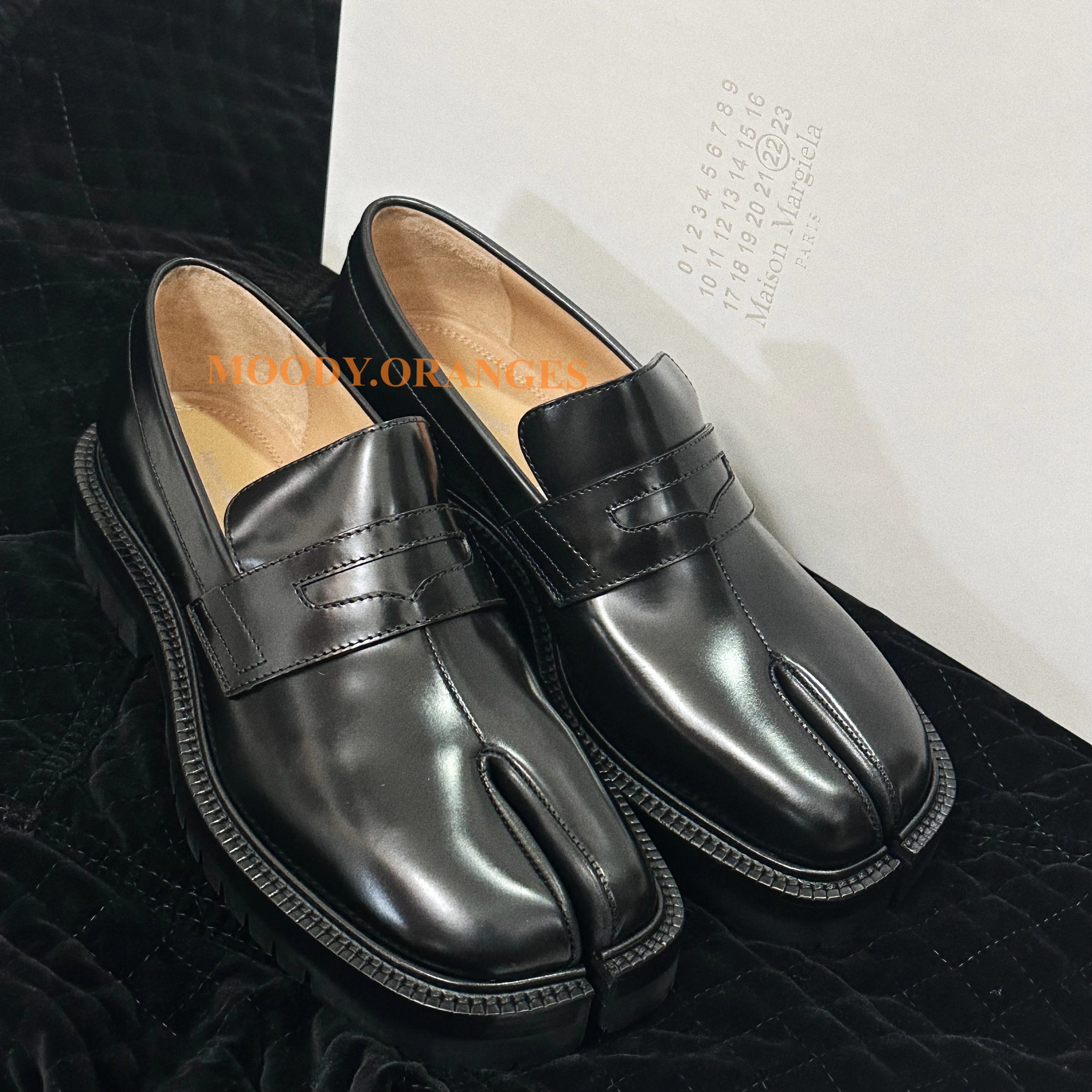 Maison Margiela 30mm Tabi County leather loafers