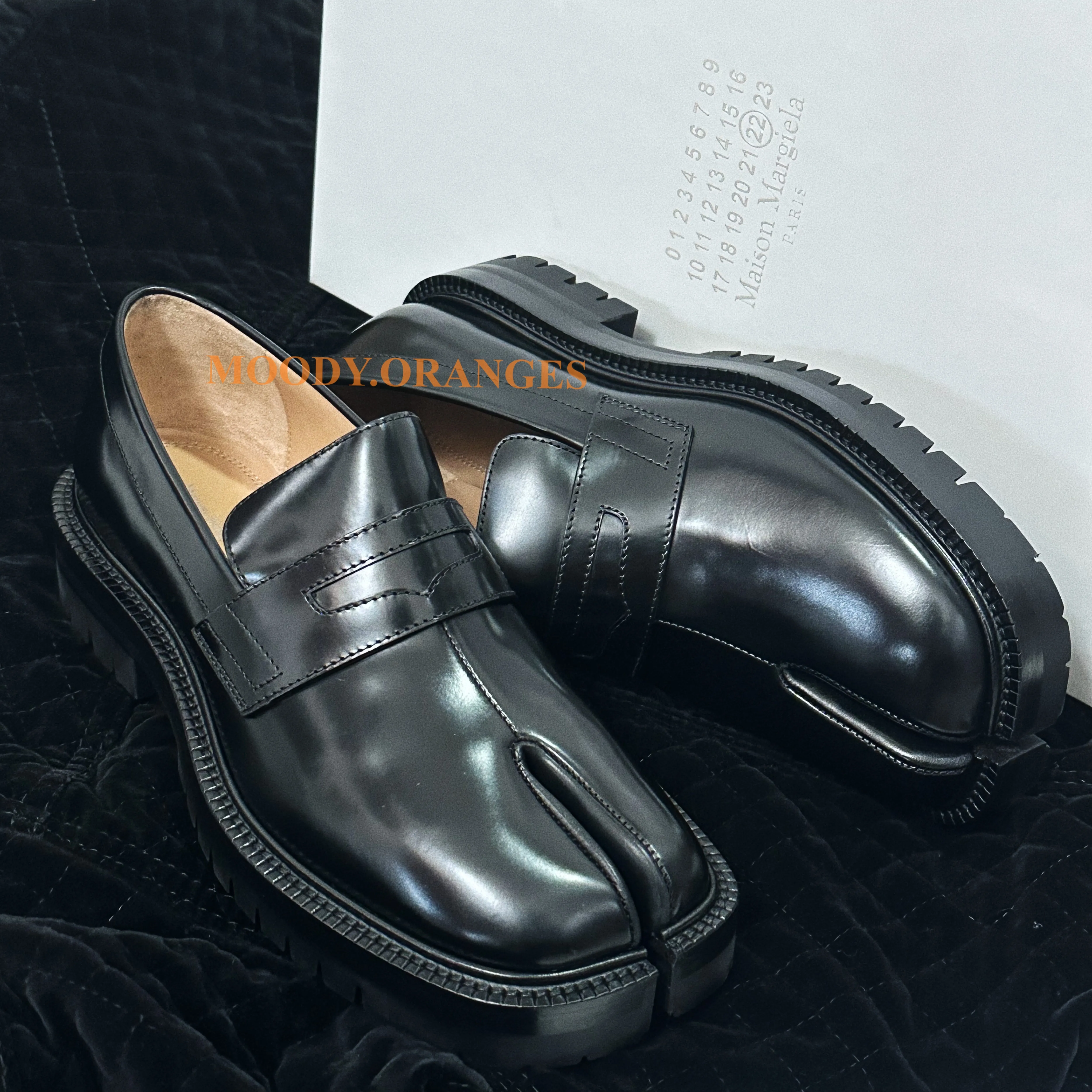 Maison Margiela 30mm Tabi County leather loafers