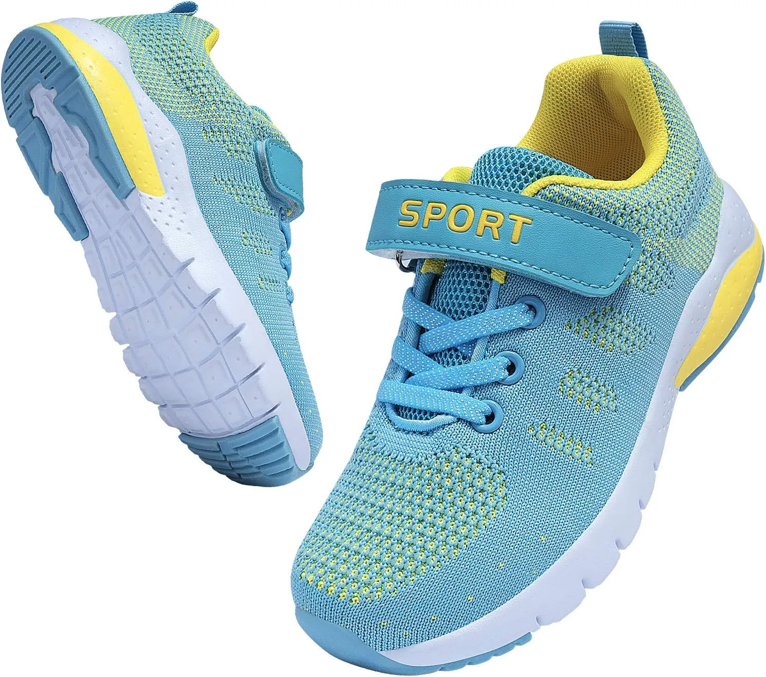 MAYZERO Kids Tennis Shoes Running Sports Shoes Breathable Athletic Shoes Lightweight Walking Shoes Fashion Sneakers for Boys and Girls