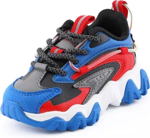 Mazino Kids Unisex Fashion Sneakers Lace-Up Shoes Tennis for Boys and Girls
