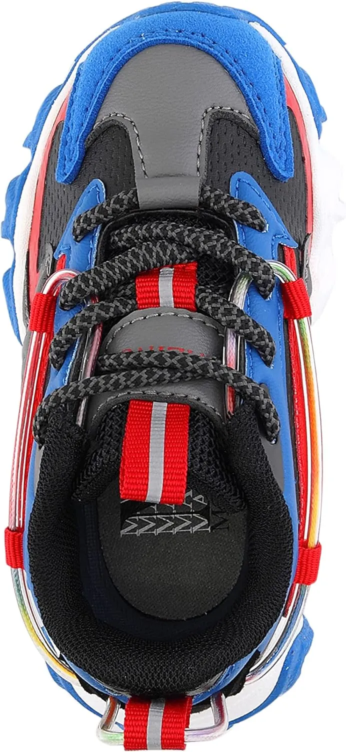 Mazino Kids Unisex Fashion Sneakers Lace-Up Shoes Tennis for Boys and Girls