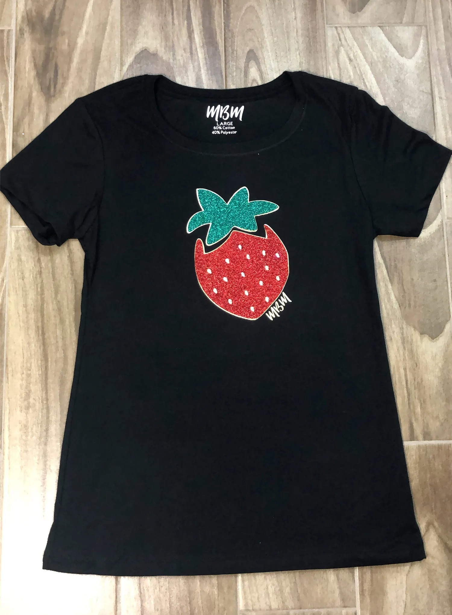 MBM FASHION T-SHIRT GLITTER WITH SWAROVSKI CRYSTALS