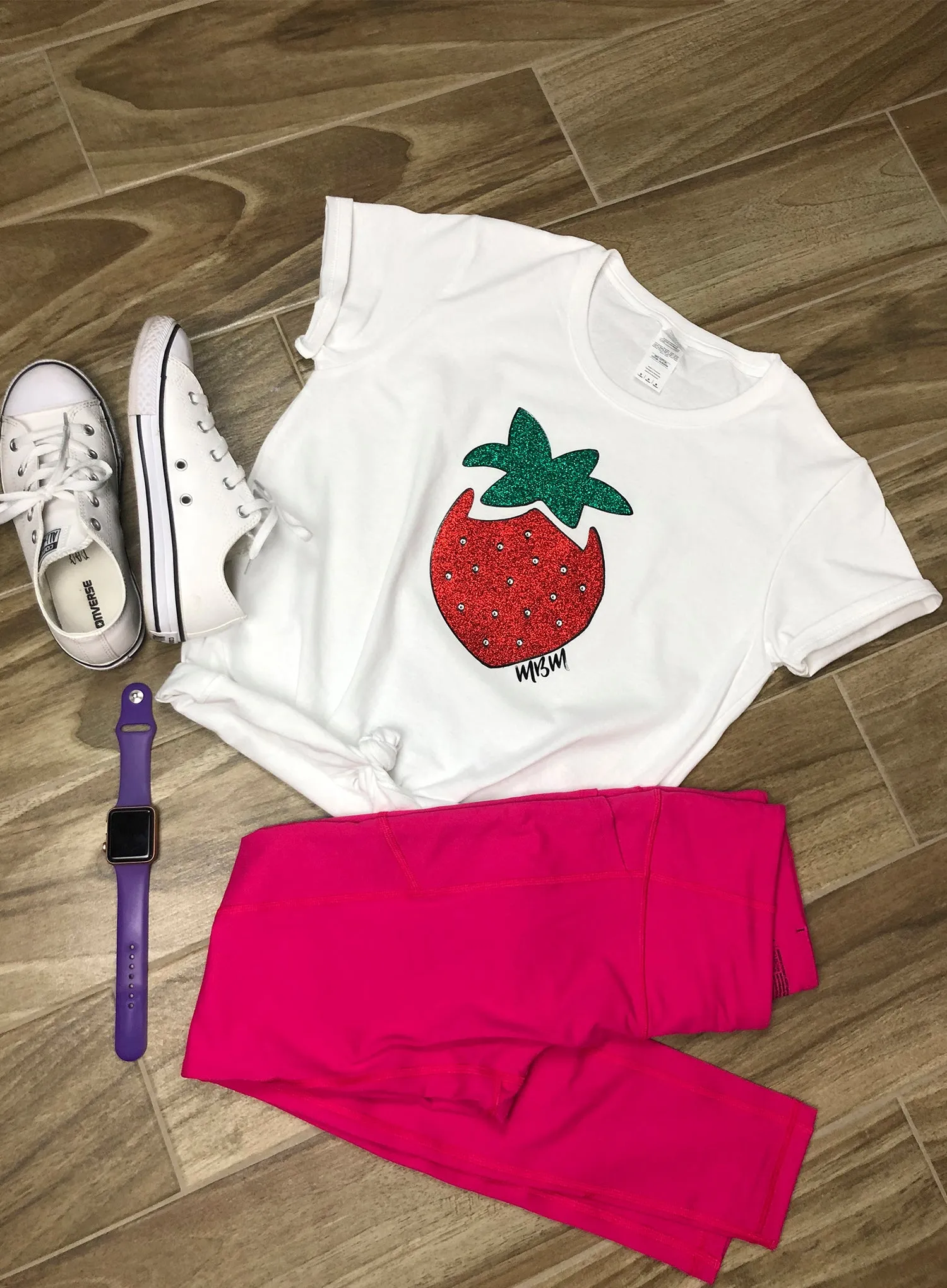 MBM FASHION T-SHIRT GLITTER WITH SWAROVSKI CRYSTALS
