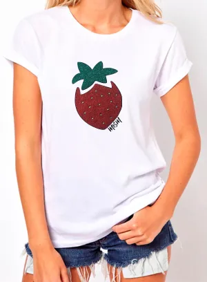 MBM FASHION T-SHIRT GLITTER WITH SWAROVSKI CRYSTALS