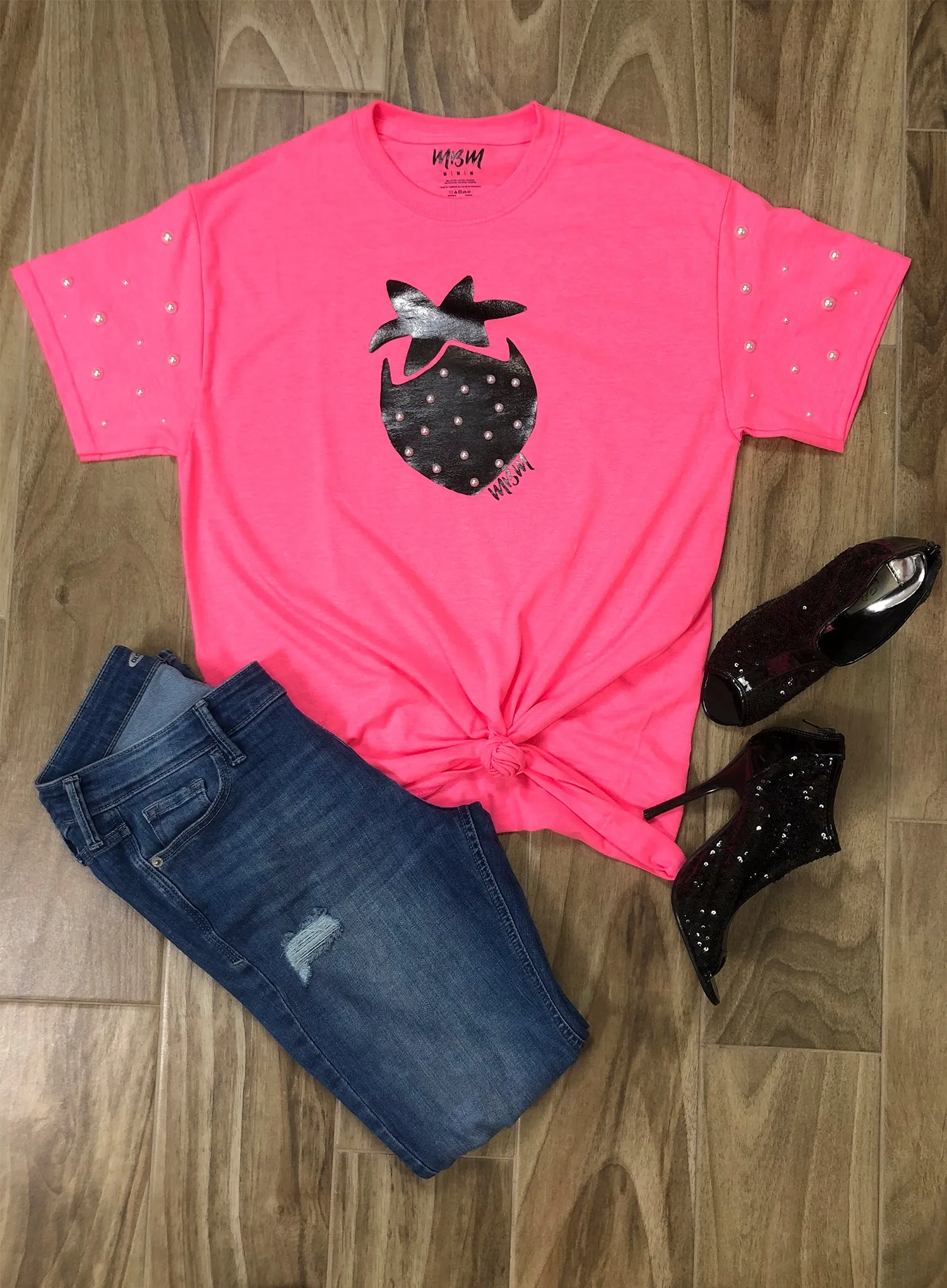 MBM T-SHIRT DARK STRAWBERRY