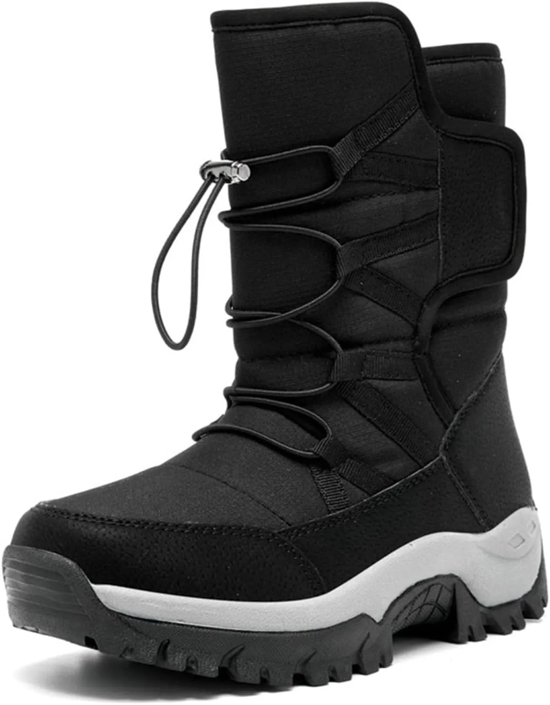MEBAMY Womens Winter Snow Boots Insulated Mid-Calf Booties Anti-Slip Cold Weather Fur Lined Comfortable Shoes