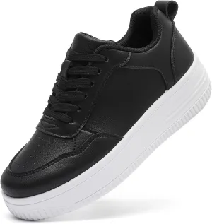 MEMON Womens Fashion Sneakers,Lace Up Platform Sneakers,Lightweight Casual Sneaker,Comfortable Walking Sport Sneakers