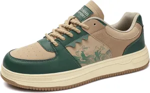 Men's Classic Retro Sneakers Comfort Breathable Casual Walking Shoes Fashion Soft Lace-up Sneaker