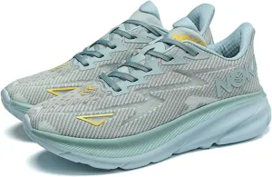 Men's Fashion Sneakers Breathable Mesh Running Shoes Cushioned Athletic Sneakers Non Slip Soft Sole Casual Athletic Walking Shoes