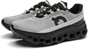 Men's Fashion Sneakers Breathable Mesh Running Shoes Cushioned Athletic Sneakers Non Slip Soft Sole Casual Athletic Walking Shoes