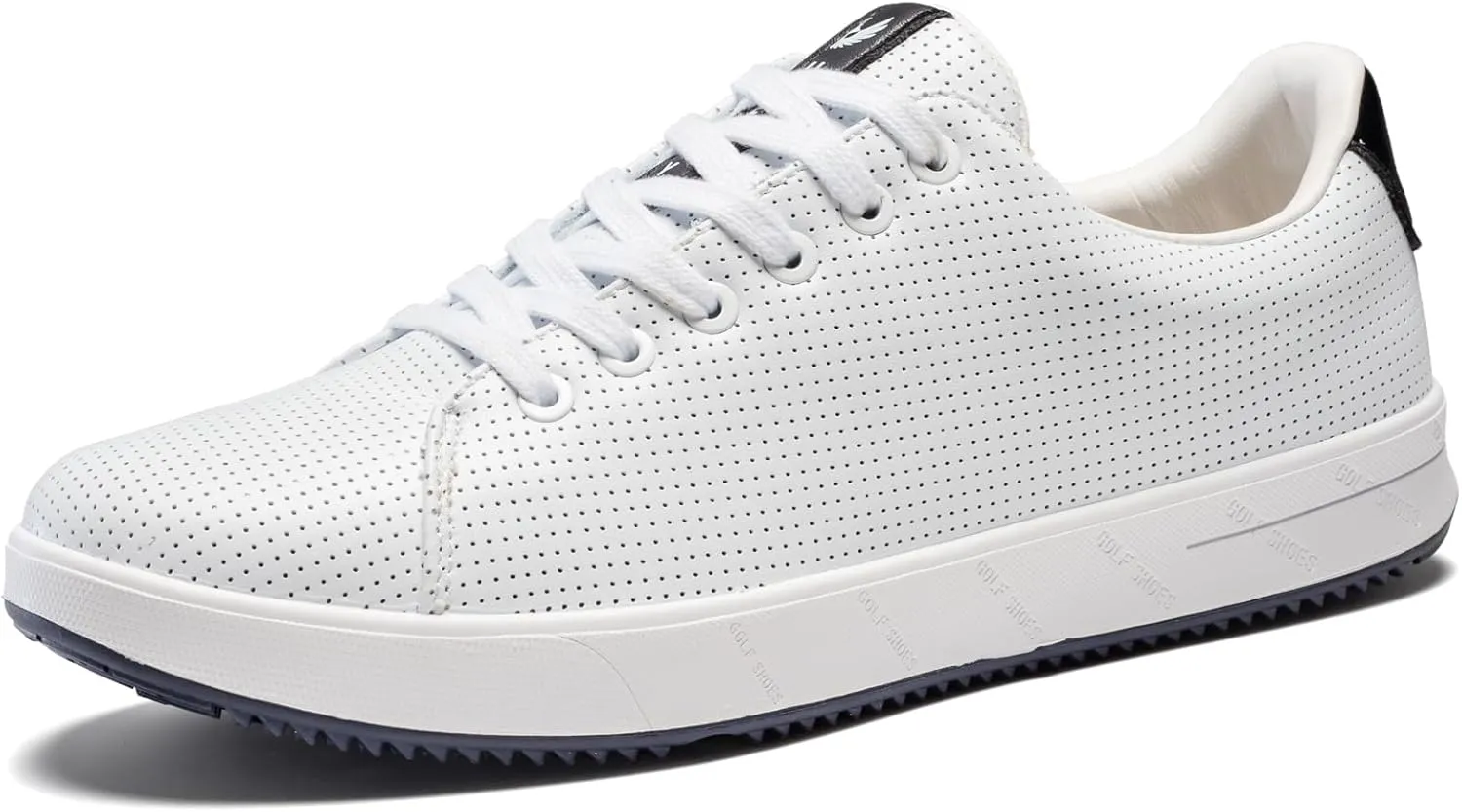 Men's Golf Shoes Professional Spikeless Leather Sneakers Non Slip Low Top Lightweight Comfort Travel Walking Shoes