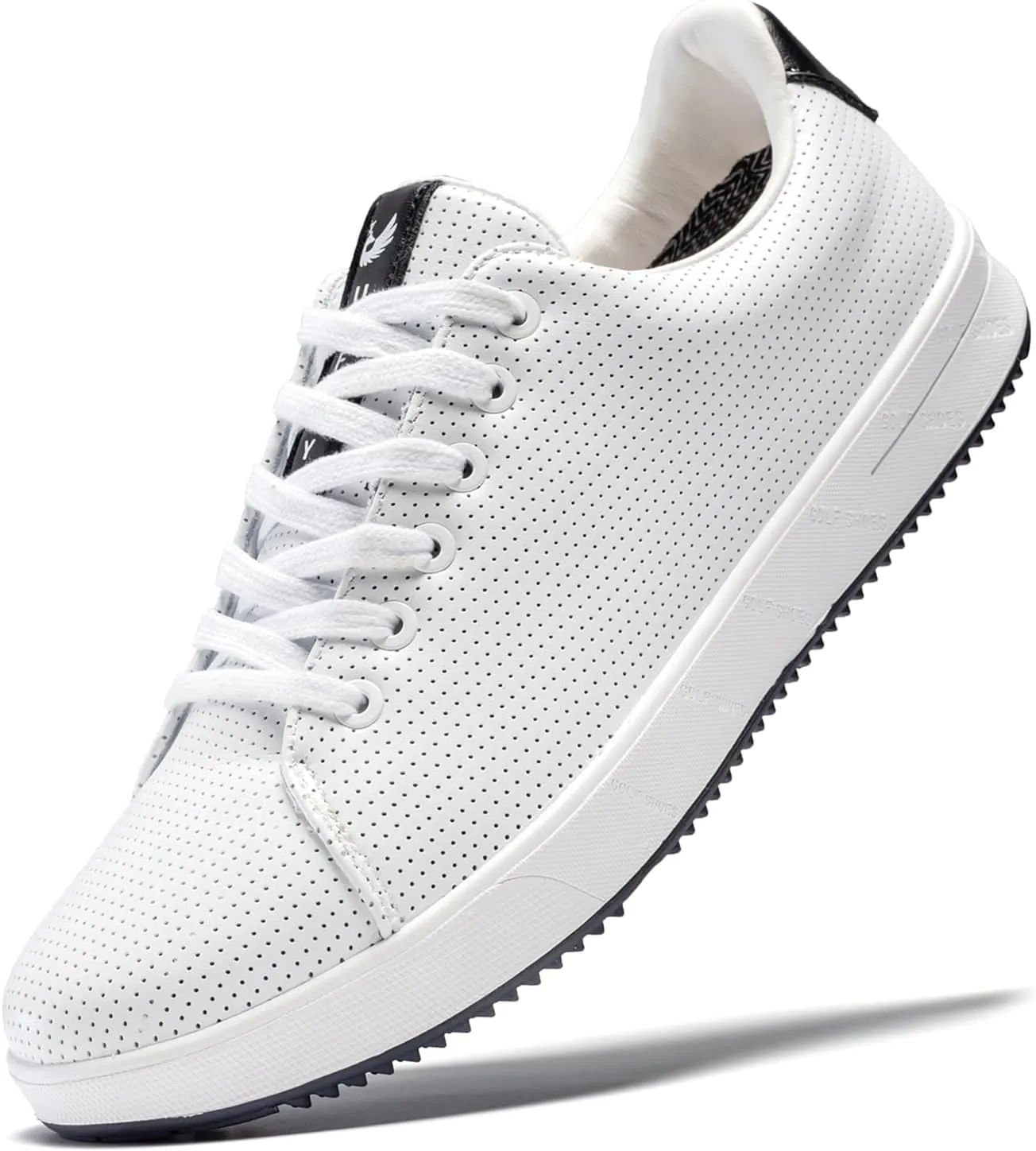 Men's Golf Shoes Professional Spikeless Leather Sneakers Non Slip Low Top Lightweight Comfort Travel Walking Shoes