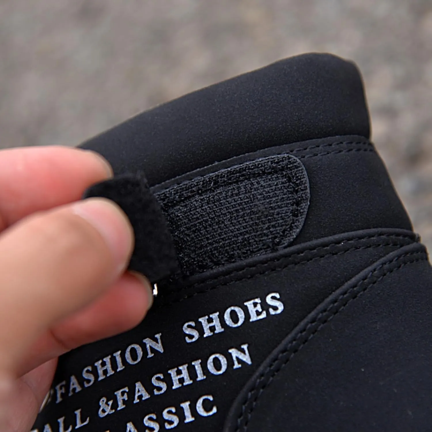 Men's High Top Sneakers Men's Autumn and Winter Casual Shoes High-Top Cotton Shoes, Student Fleece-Lined Oversized Ankle Boots For Workout Walking Running