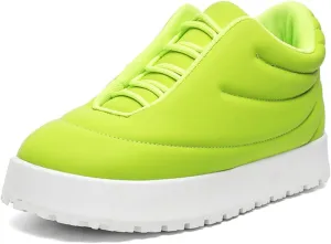 Men's Platform Sneakers Lightweight Comfort Lace Up Skate Shoes Puffy Trendy Casual Shoes