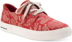 Mens Red Printed Cushioned Kiva Round Toe Platform Lace-Up Sneakers Shoes 11 M