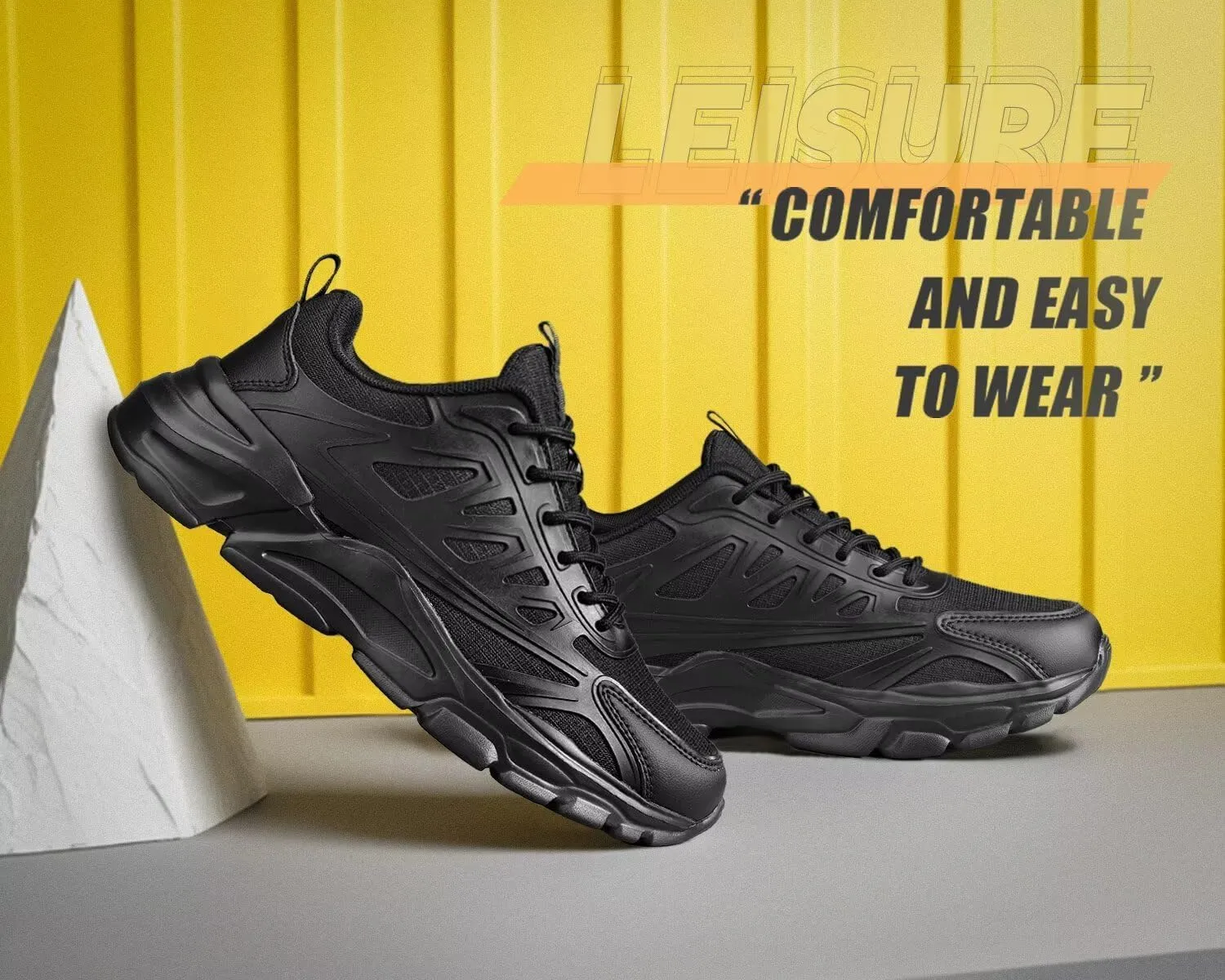 Men's Road-Running-Shoes Walking Shoes Fashion Athletic Sneakers Working Gym Comfort Lightweight Mesh Shoes.