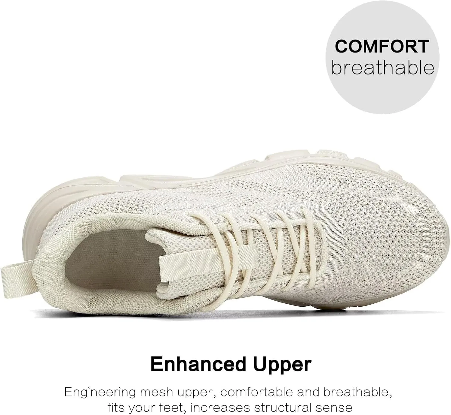 Mens Road-Running Shoes Walking Shoes Fashion Athletic Sneakers Working Gym Comfort Lightweight Mesh Shoes