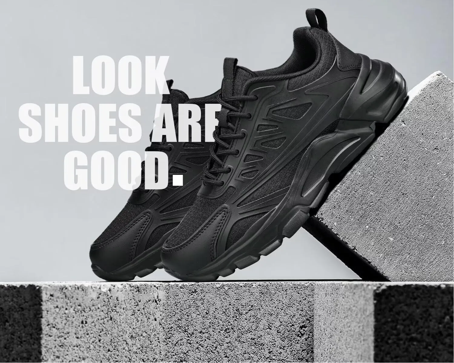 Men's Road-Running-Shoes Walking Shoes Fashion Athletic Sneakers Working Gym Comfort Lightweight Mesh Shoes.