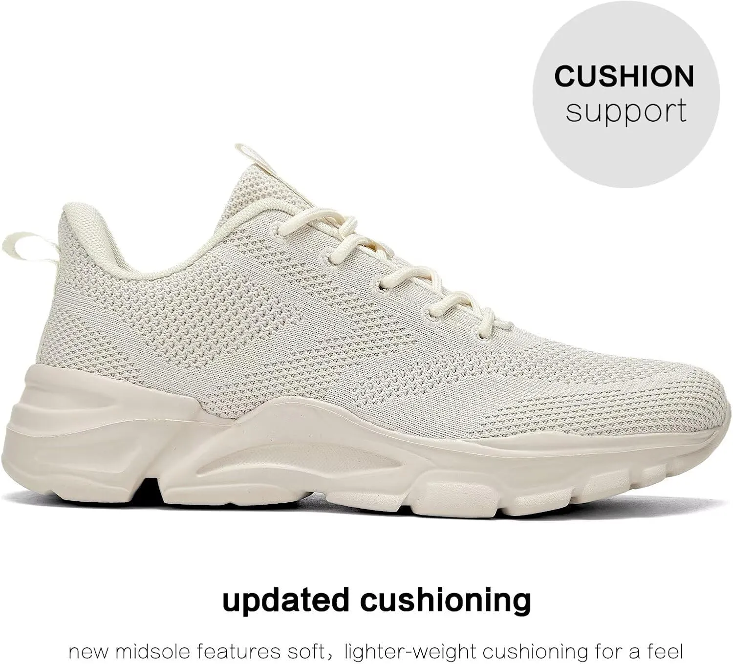 Mens Road-Running Shoes Walking Shoes Fashion Athletic Sneakers Working Gym Comfort Lightweight Mesh Shoes