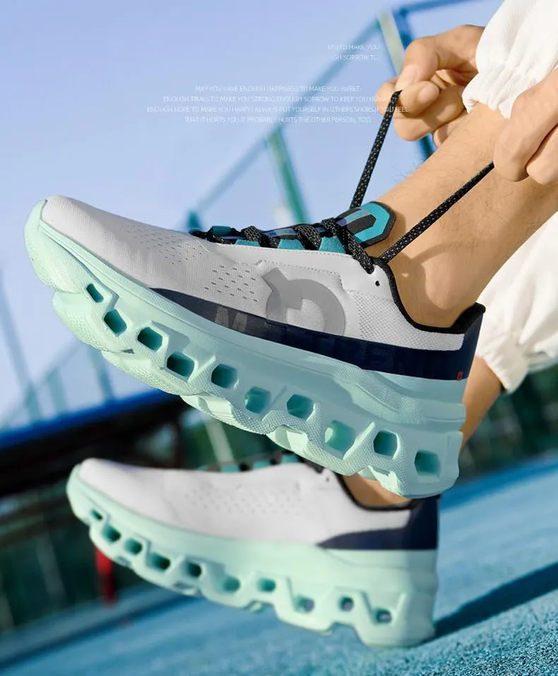 Men's Running Sneakers Shoes Comfortable Cushioned Mens Road Running Shoes, Slip on Breathable Soft Bottom Casual Athletic Shoes, Walking Tennis Jogging Workout Men Wide Trainers