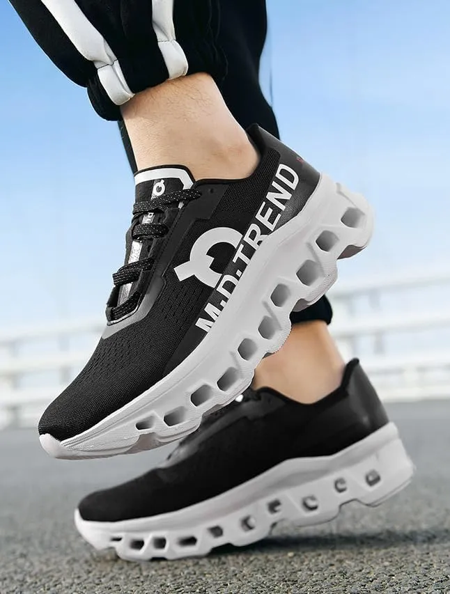 Men's Running Sneakers Shoes Comfortable Cushioned Mens Road Running Shoes, Slip on Breathable Soft Bottom Casual Athletic Shoes, Walking Tennis Jogging Workout Men Wide Trainers