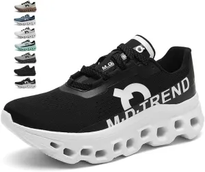 Men's Running Sneakers Shoes Comfortable Cushioned Mens Road Running Shoes, Slip on Breathable Soft Bottom Casual Athletic Shoes, Walking Tennis Jogging Workout Men Wide Trainers
