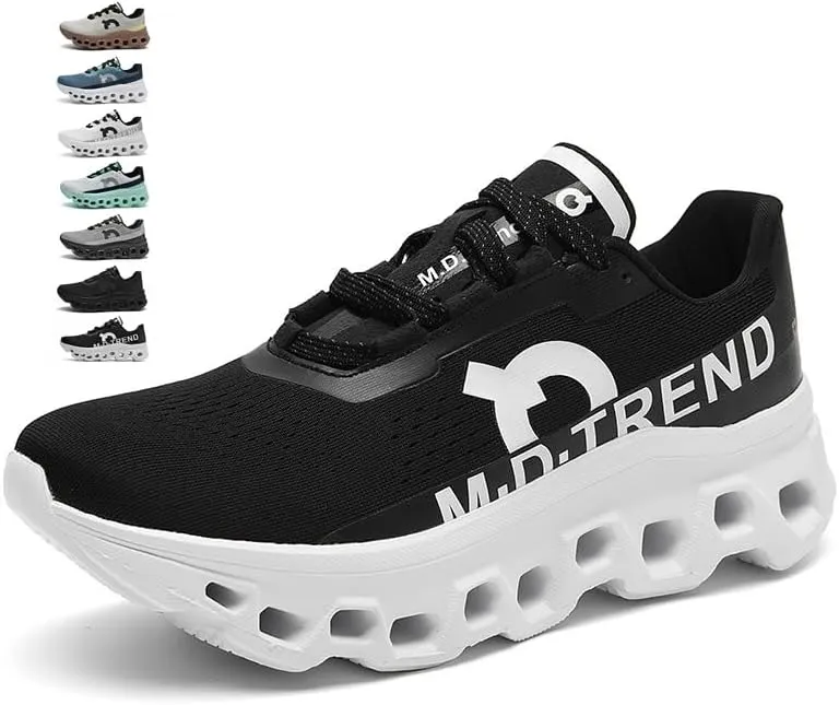 Men's Running Sneakers Shoes Comfortable Cushioned Mens Road Running Shoes, Slip on Breathable Soft Bottom Casual Athletic Shoes, Walking Tennis Jogging Workout Men Wide Trainers