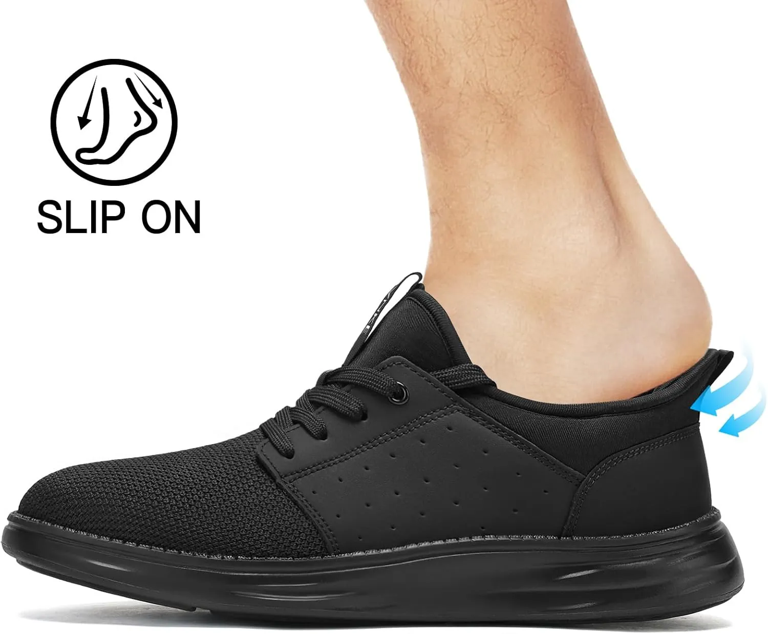 Men's Slip On Casual Fashion Shoes Easy in Dress Sneakers Comfortable Lightweight Walking Shoe