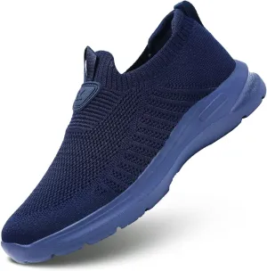Mens Walking Shoes Lightweight Breathe Mesh Running Shoes Slip On Fashion Tennis Sneakers Comfort Gym Workout Zapatos de Hombre