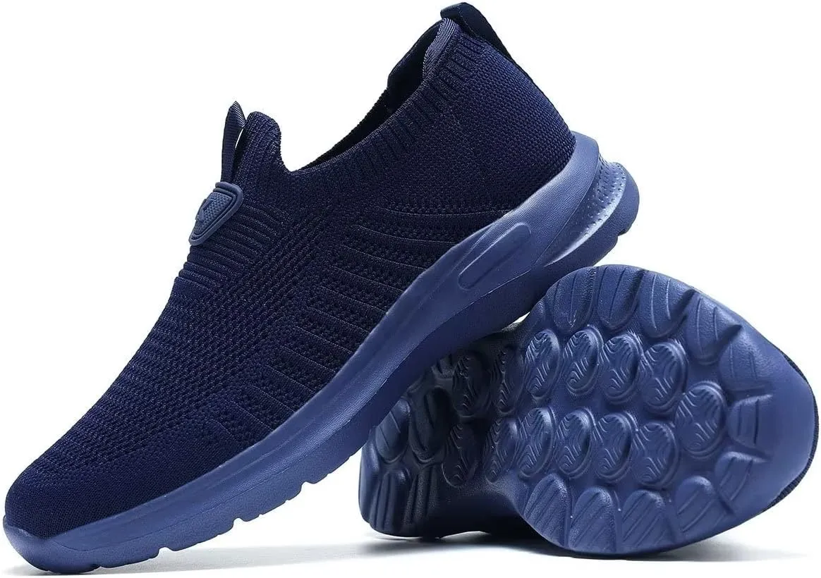 Mens Walking Shoes Lightweight Breathe Mesh Running Shoes Slip On Fashion Tennis Sneakers Comfort Gym Workout Zapatos de Hombre