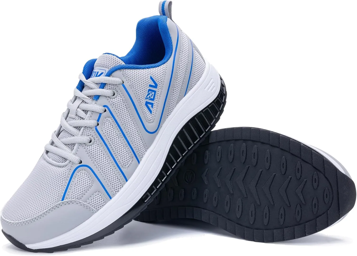 Men's Walking Shoes Wide Width Arch Support Athletic Sneakers Comfort Plantar Fasciitis Shoes for Feet Pain Relief
