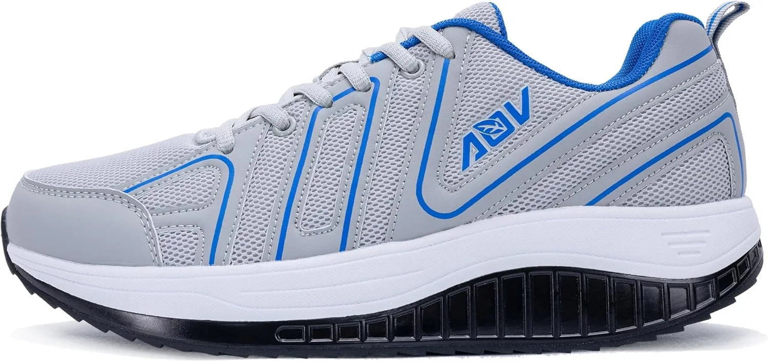 Men's Walking Shoes Wide Width Arch Support Athletic Sneakers Comfort Plantar Fasciitis Shoes for Feet Pain Relief
