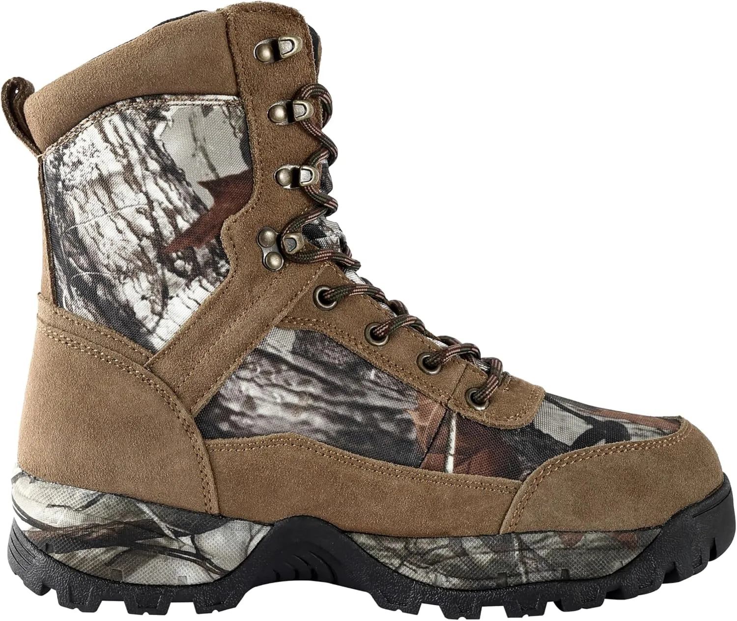 Men's Waterproof Military Tactical Boots Anti-slip Work Boot, 8" Insulated Combat Boots, 400g Thinsulate