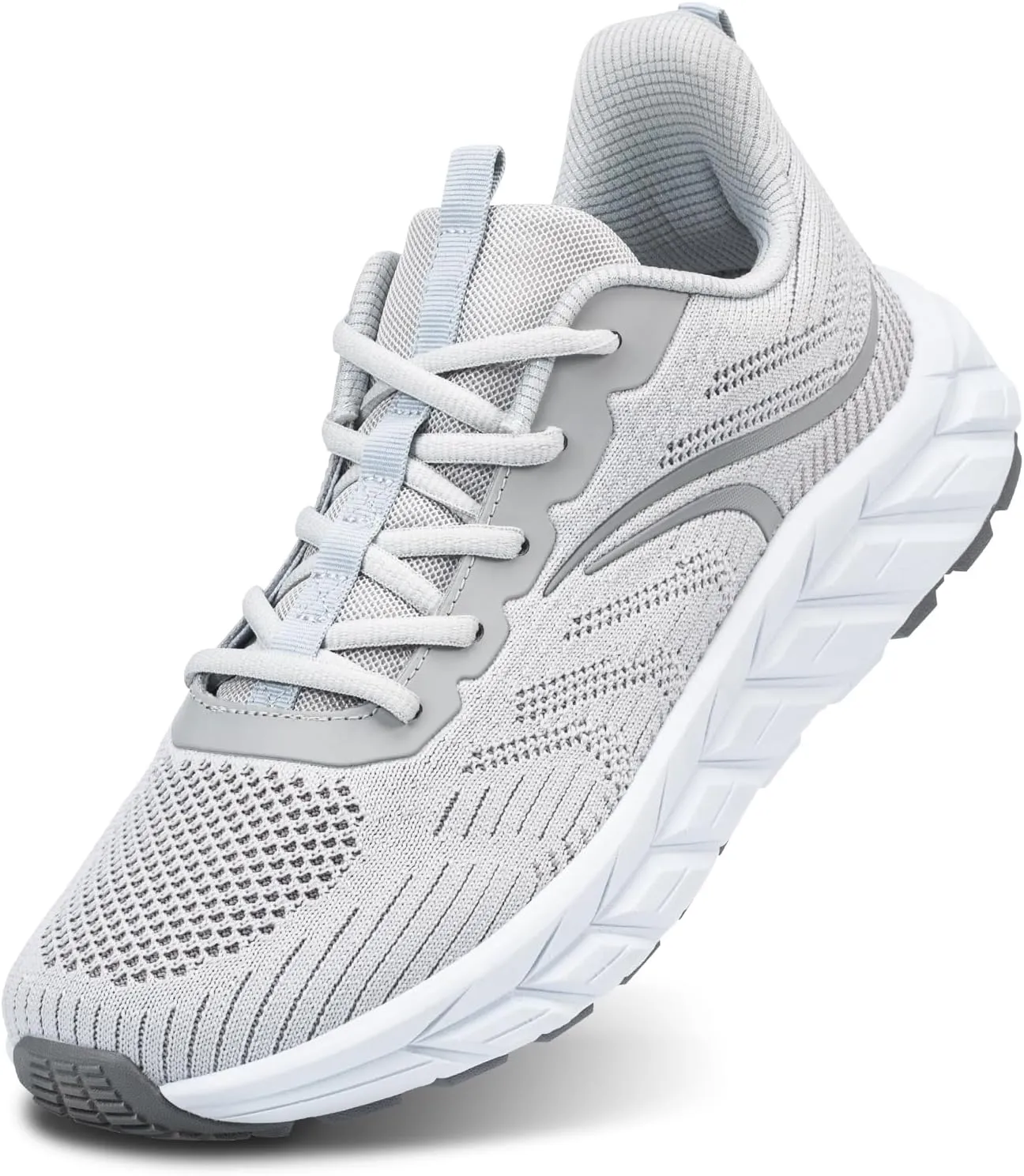 Men's Wide Walking Shoes Breathable Mesh Athletic Sneakers Wide Toe Box Shoes with Arch Support for Plantar Fasciitis