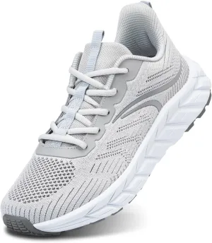 Men's Wide Walking Shoes Breathable Mesh Athletic Sneakers Wide Toe Box Shoes with Arch Support for Plantar Fasciitis